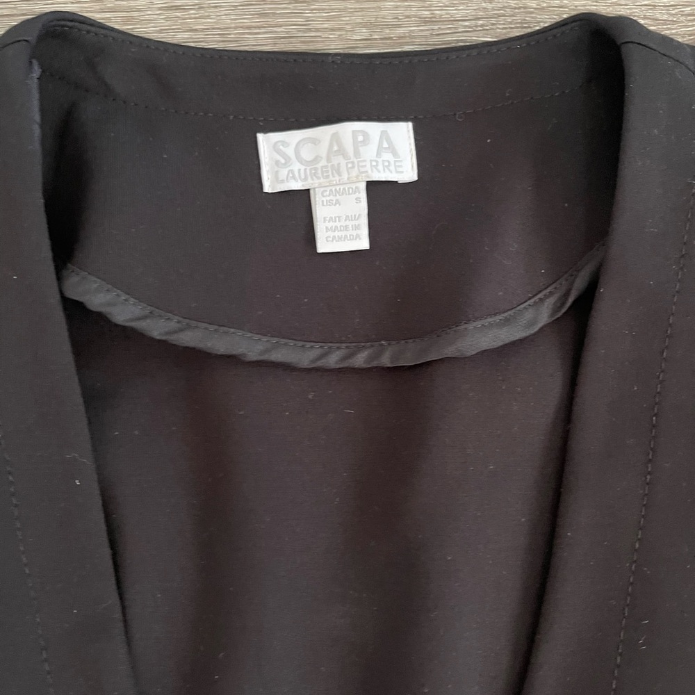 Scarpa Black and Gold Double-Breasted Blazer - Picture 3 of 9